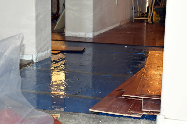 Professional Flood Cleanup technician working in Mannford, OK